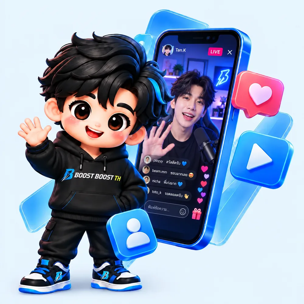 น้องบูสตี้กับบริการวิว ไลก์ และผู้ติดตาม